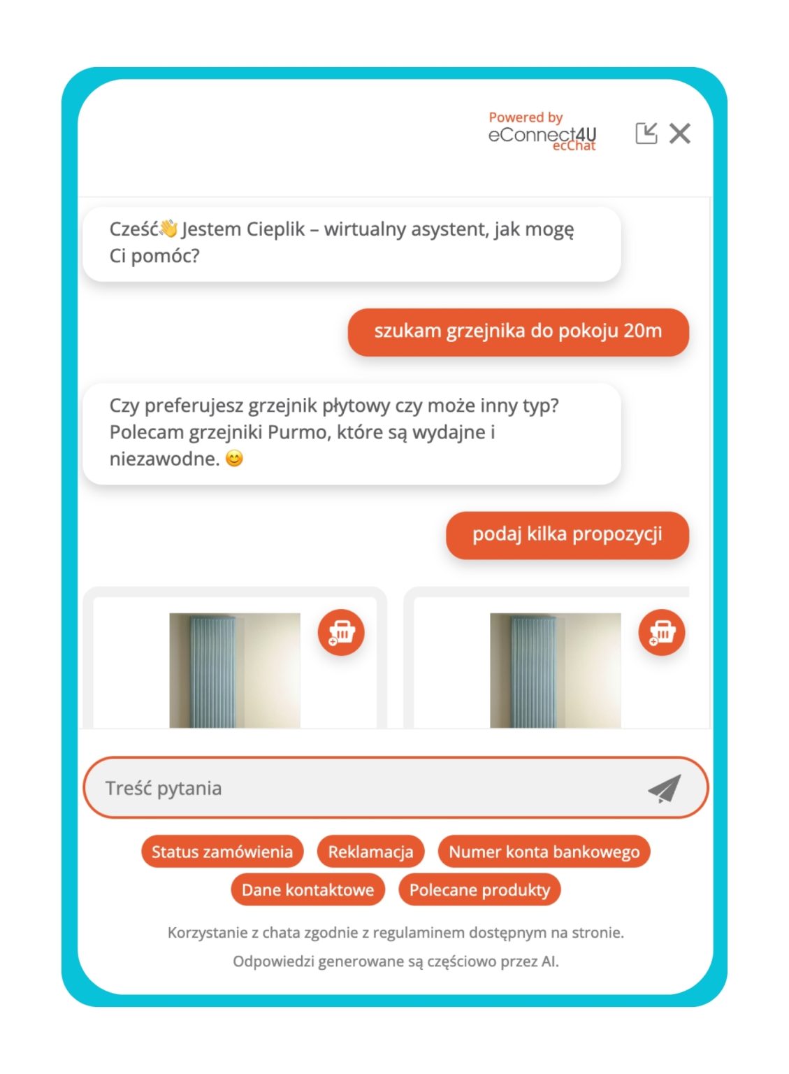 Asystent Cieplik — rozmowa z klientem