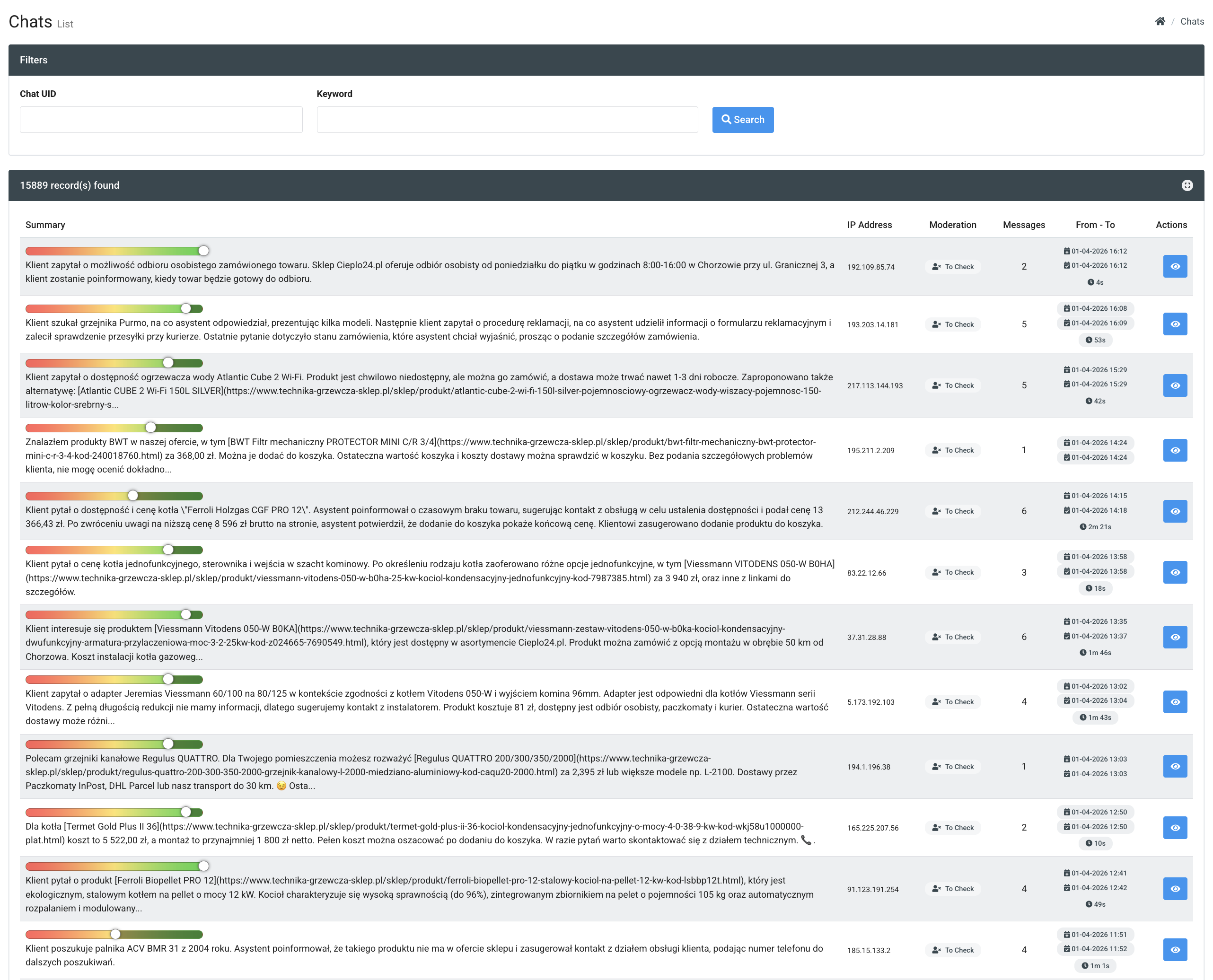 Transkrypcja i weryfikacja rozmów